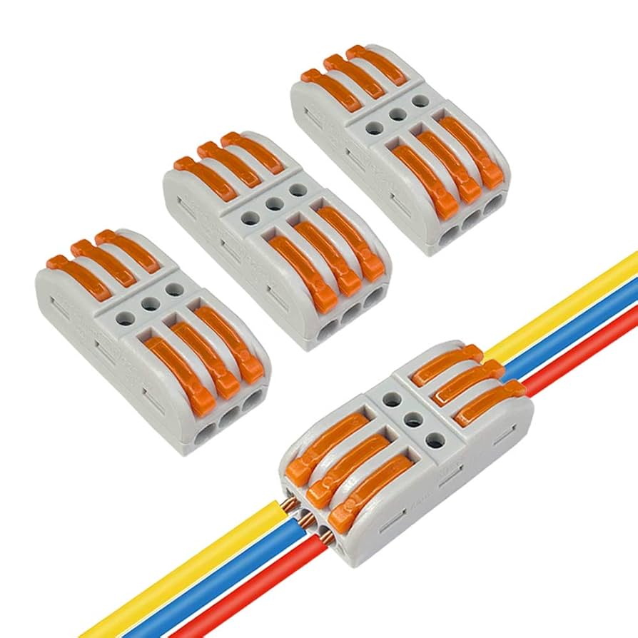 SPL-3 Quick Wire Connector – 3-Port Push-in Wiring Terminal Block (0.08–2.5mm²)