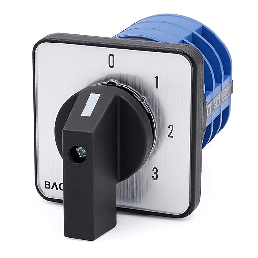 LW26-63A Rotary Cam Changeover Switch – 4-Position (0-1-2-3), 63 A, Up to 440 V AC