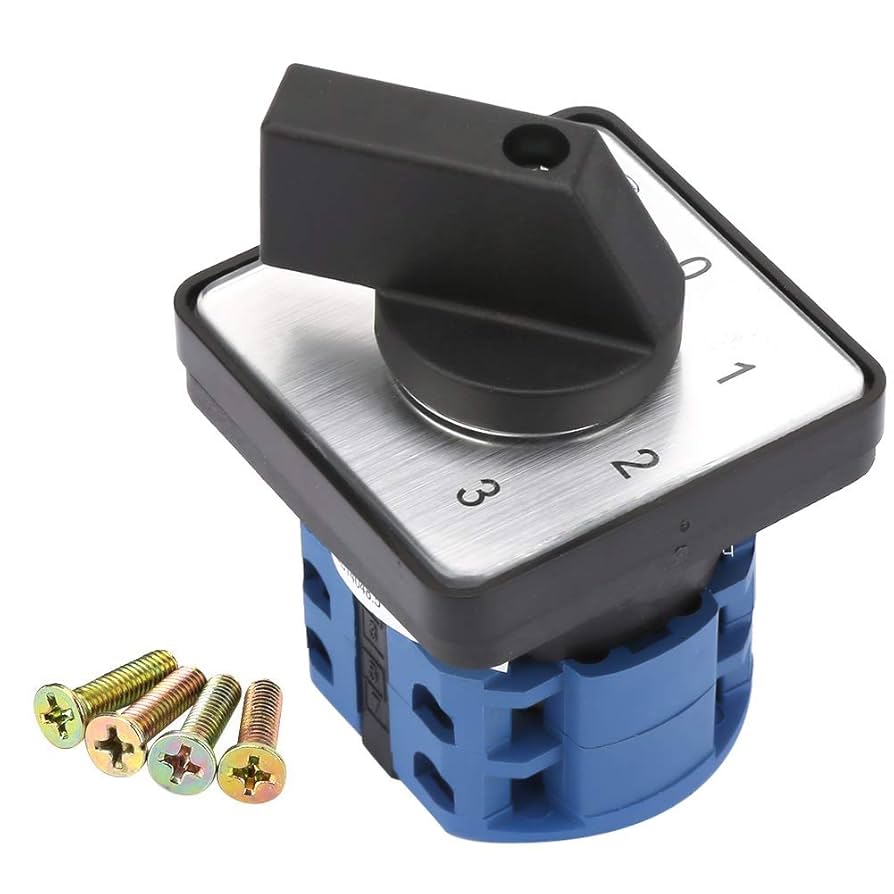 LW26-63A Rotary Cam Changeover Switch – 4-Position (0-1-2-3), 63 A, Up to 440 V AC