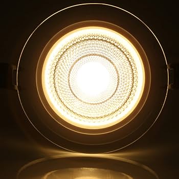Binoka 7W Tri-Color LED Light – White, Blue & Neutral with Glass Rim