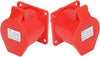 16A 4-Pin Wall Mount Industrial Socket | IP44 | 3P+E Fixed Power Outlet