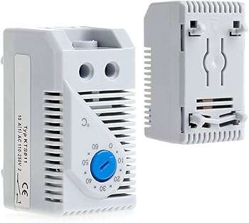 KTS011 Temperature Controller Thermostat 0-60°C NO Contact DIN Rail Mount