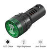 AD16-22SM 24VDC Flashing Pilot Lamp with Buzzer Green