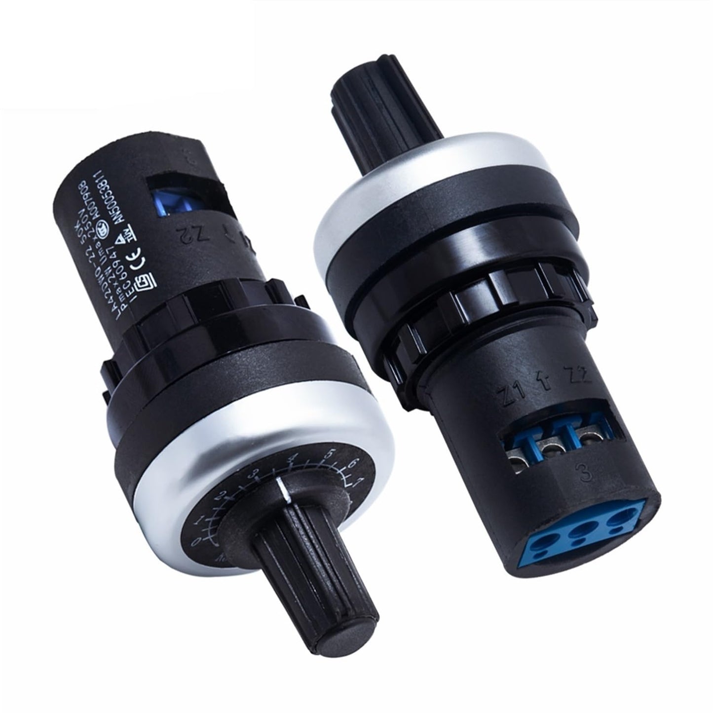 TAYIEEI LA42DWQ-22 5kΩ Speed Control Potentiometer – 22mm Panel-Mount Variable Resistor for Motor Drives & Control Panels