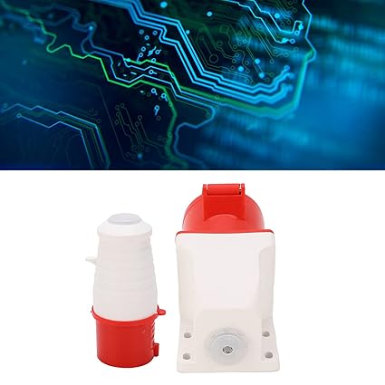 16A 5-Pin Wall-Mount Industrial Plug & Socket (Male & Female) – IP44 | 400V (3P+N+E)