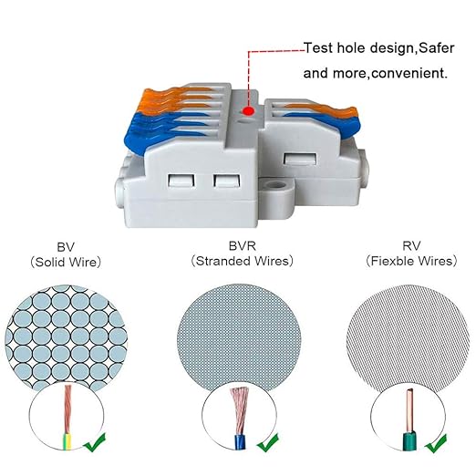 PCT-26 Quick Wire Connector – 6-Port Push-in Wiring Conductor Terminal Block (0.08–2.5mm²)