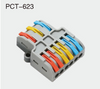 PCT-623 Quick Connector Terminal 3 In-6 Out Lever Wire Connector