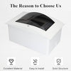 2-Way Plastic Flush Consumer Unit | Empty MCB Enclosure | Smoked Curved Door | DIN Rail