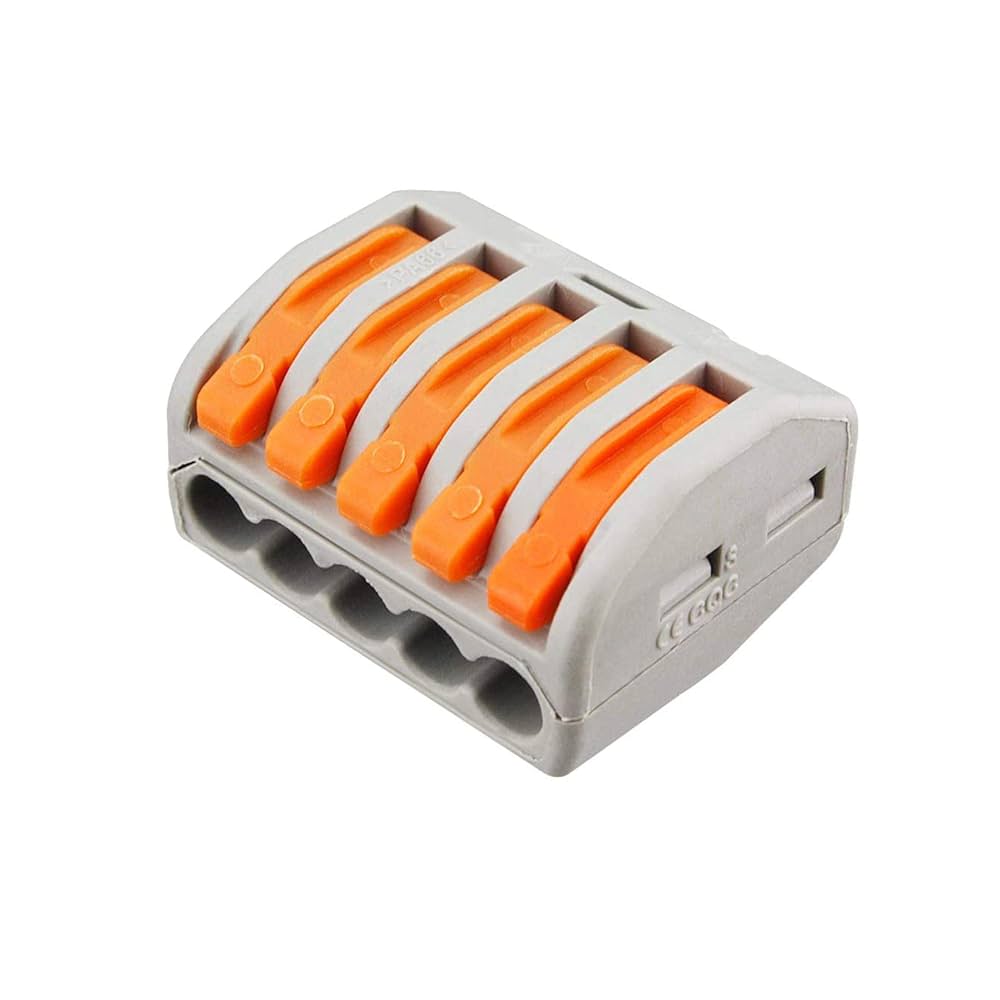 PCT-215 Quick Wire Connector – 5-Port Push-in Terminal Block (0.08–2.5mm²)