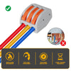 PCT-213 Quick Wire Connector – 3-Port Push-in Wiring Conductor Terminal Block (0.08–2.5mm²)