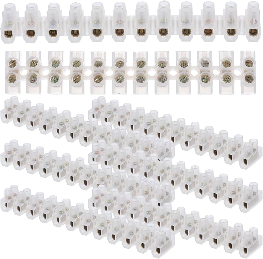 H Type Connector Terminal Block 60A Dual Row Screw Wire Connector Strip