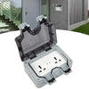 Waterproof Outdoor Double Socket – IP66 Rated Universal Power Outlet
