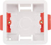Plastic Recessed Electrical Conduit Box 3″×6″×38 mm – Ideal for Plasterboard / Drywall Mounting