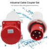 63A 5-Pin Straight Wall Plug & Socket (Male & Female) – IP44 | 400V (3P+N+E)