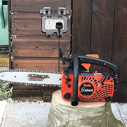 IP66 Waterproof Outdoor Double Socket – 13A UK Sockets with Protective Cover