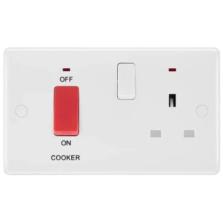 Midea T2 Series 45A Cooker Socket White Colour