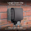 IP66 Waterproof Outdoor Single Socket – Universal Plug Outlet with Protective Cover