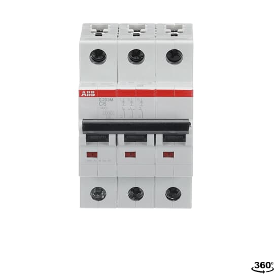 ABB SJ203T 3-Pole Miniature Circuit Breaker – 32A, C-Curve, 3kA Breaking Capacity (2TAZ144300R0324)