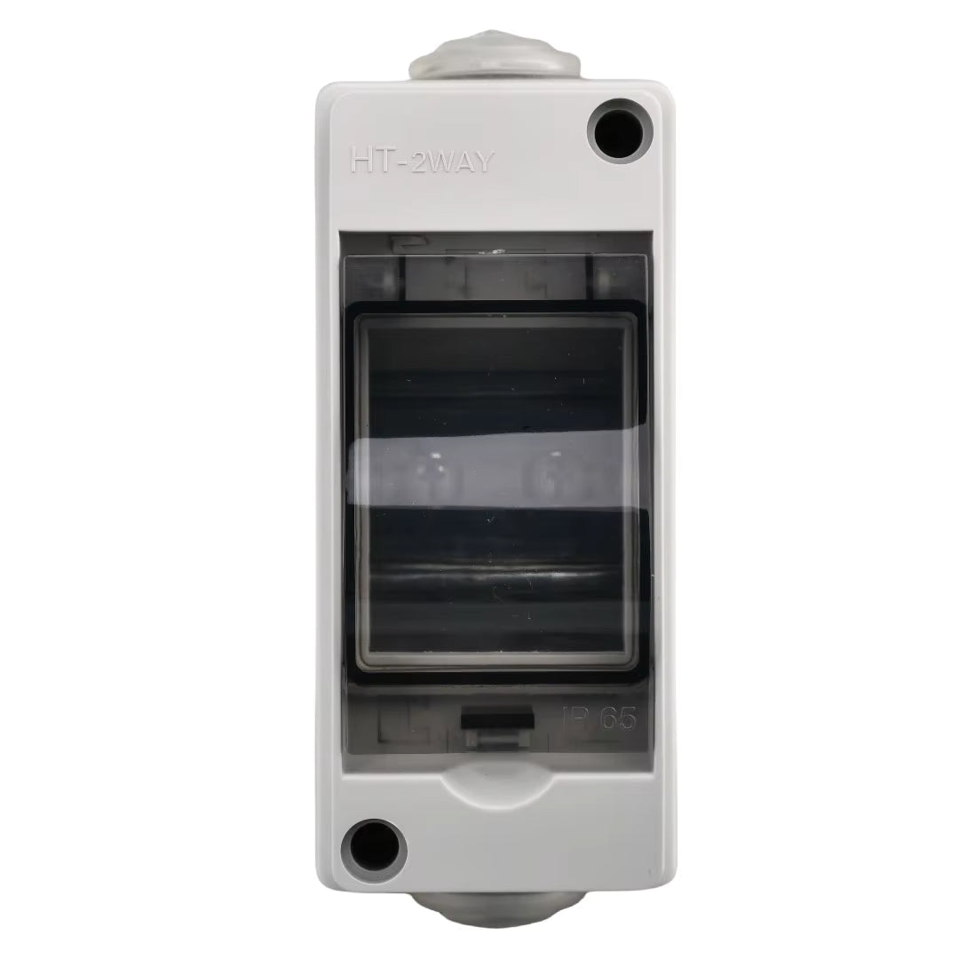 HT2 Waterproof Plastic Consumer Unit Circuit Box IP65 2-Way