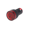 UNO Red Indicator Light with Digital Voltage Display – 24VDC, 22mm
