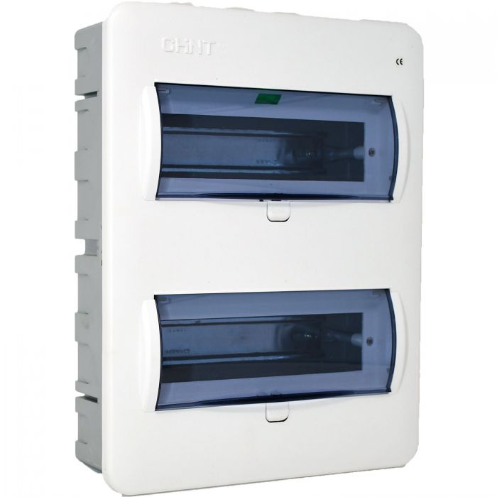 Consumer Unit, Distribution Board – CHINT NX8-20, 20-Way, NX Series, Plastic Enclosure, DIN Rail Mount, IP40, Part No. 216024