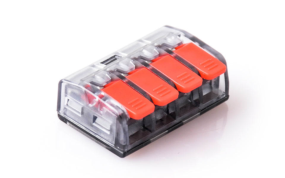 CMK-634 Luminaire Quick Access Connector — 4-Way Push-In, 32 A / 450 V