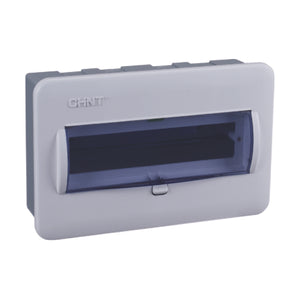 Consumer Unit, Distribution Board – CHINT NX8-8-J, 8-Way, J-Type Special Variant, NX Series, Plastic Enclosure, DIN Rail Mount, IP40, Part No. 216041