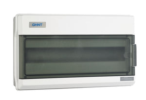 Consumer Unit, Distribution Board – CHINT DB4-12S, Single Row, 12-Way MCB Housing, Plastic Enclosure, IP40, DIN Rail Mount, Part No. 446250
