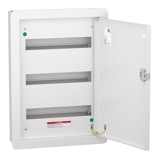 Schneider Electric DBSeT DBR316MF 100 A Flush-Mount Distribution Board – 3-Row, 48-Way (Flush Mount)