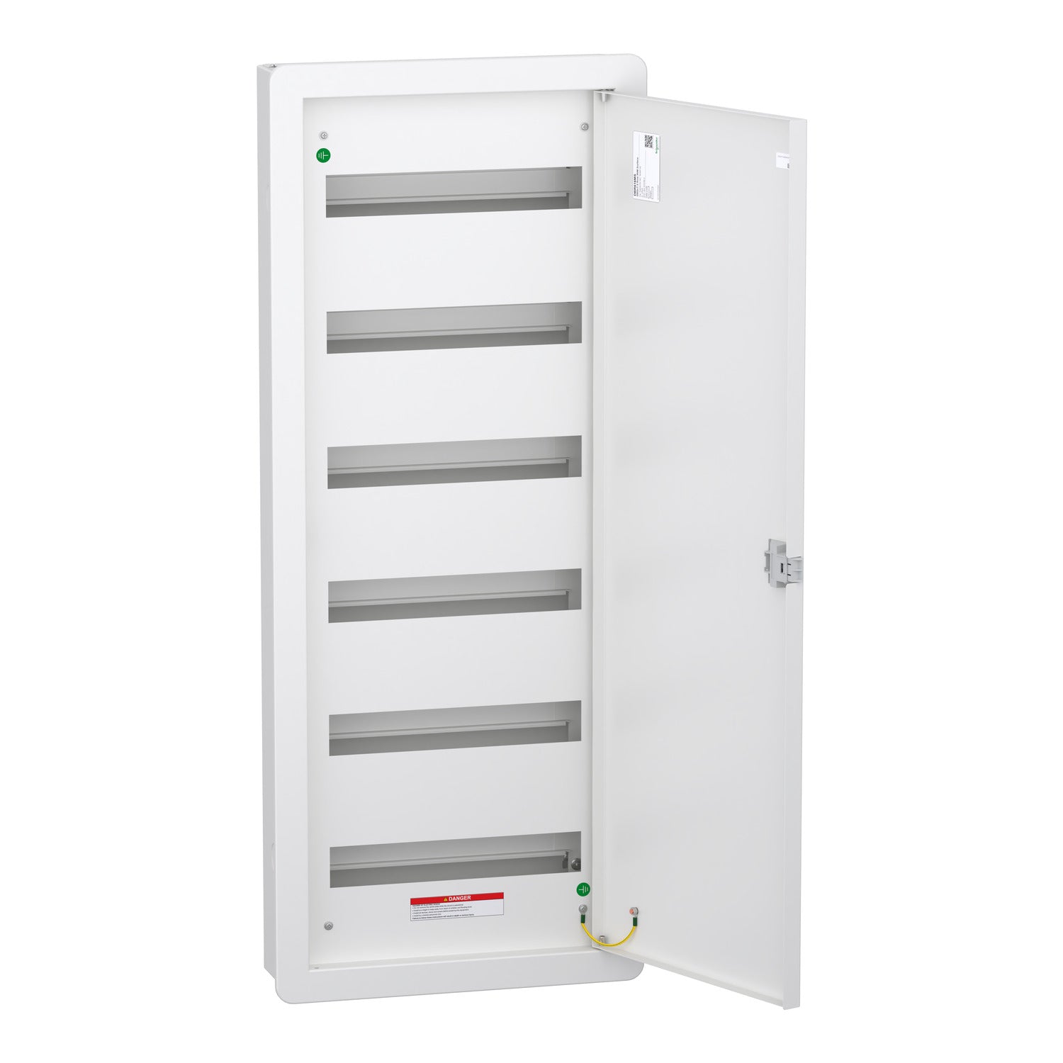 Schneider Electric DBR616MS DBSeT 6-Row 96-Module Surface-Mount Distribution Board (Without MCBs)