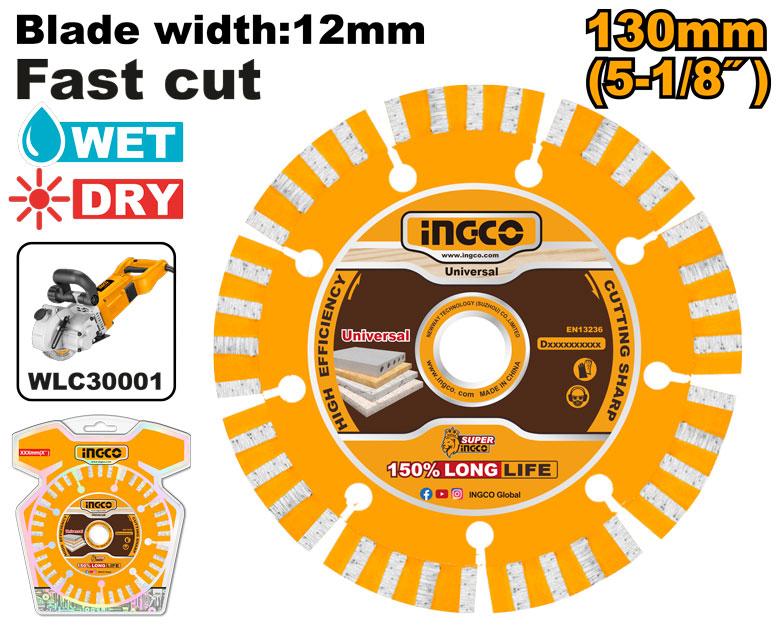 Ingco 12" Dry Diamond Cutting Disc 10mm Segment DMD012302