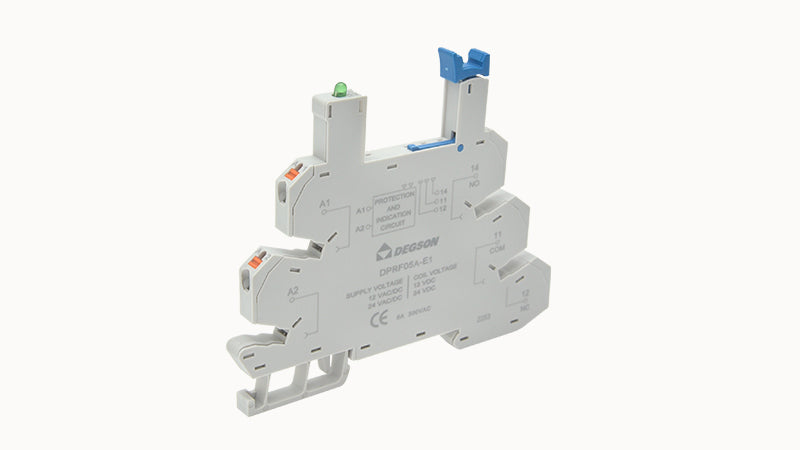 DEGSON DPSF05A-E1-00Z(H) Relay Socket – 1PDT, 6A, Screw Connection, Anti-Touch Cover