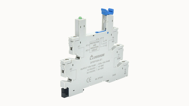 DEGSON DPSF05B-E1-00Z(H) Relay Socket – 1PDT, 6A, Screw Connection, Anti-Touch Cover