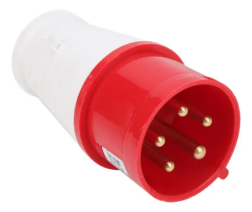 16A 5-Pin Industrial Male Plug | IP44 | 3P+N+E | Three-Phase + Neutral Connector