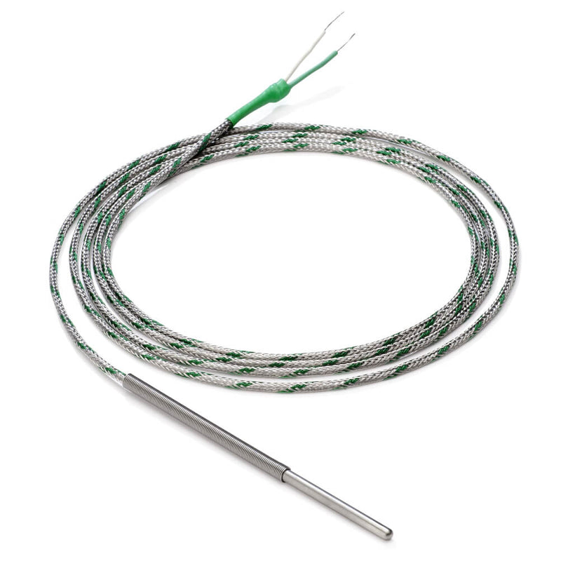 Omron E52-ELP6-100-2-A PT100 Temperature Sensor 6 mm Dia × 100 mm Stainless Probe 2 m Cable