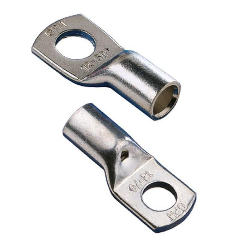 Cable Lug for 6 mm Conductor – 8 mm Mounting Hole, Tin-Plated Copper