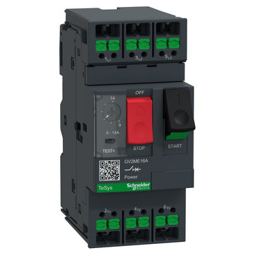 Motor Circuit Breaker (MPCB), 3P, Adjustable 24–32A, Thermal-Magnetic Protection, TeSys GV2 – Schneider Electric GV2ME32