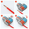 PCT-622 Quick Connector Terminal 2 In-4 Out Lever Wire Connector