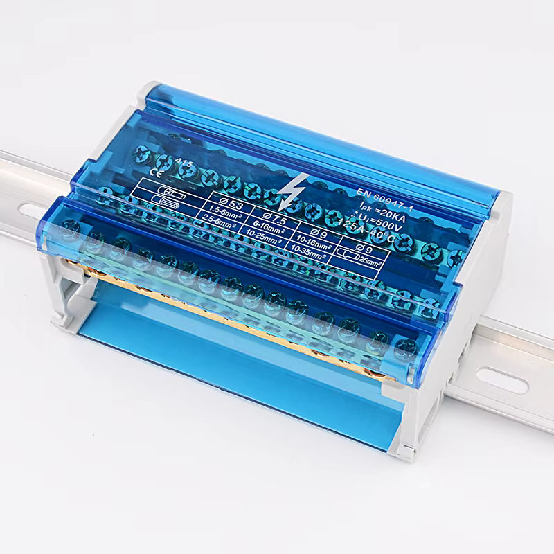 JH8415 Power Distribution Box 11 × 5.5mm – Heavy Duty Waterproof Junction Box with 15-Way Terminal Block