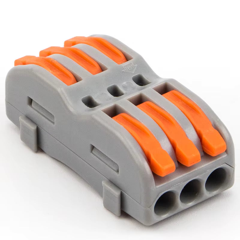 SPL-3 Quick Wire Connector – 3-Port Push-in Wiring Terminal Block (0.08–2.5mm²)