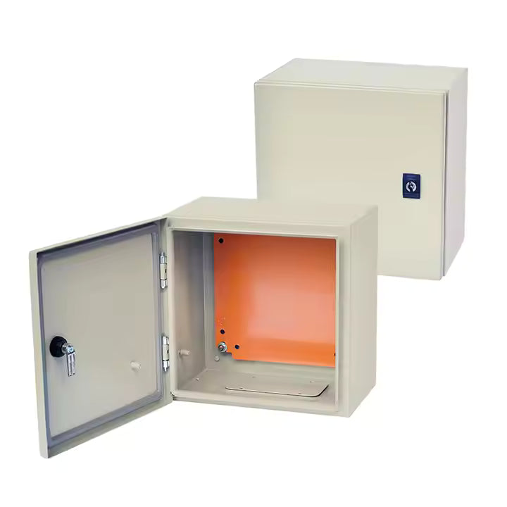 200×200×150 mm  IP65 Steel Electrical Enclosure Box  | Wall-Mount Weatherproof Metal Control Cabinet with Lock