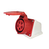 16A 5-Pin Wall Mount Industrial Socket | IP44 | 3P+N+E | Female Fixed Power Outlet