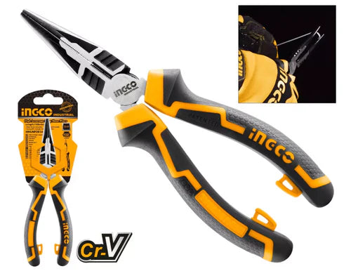 INGCO High-Leverage Long Nose Pliers 8" HHLNP28200 – ING-LNP8-HL