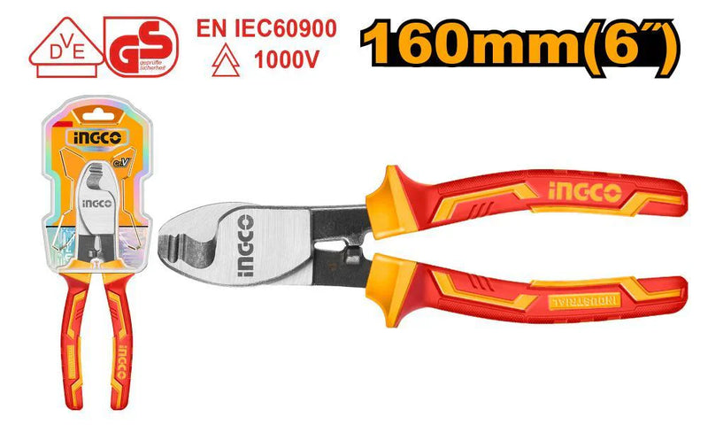 Ingco Insulated High Leverage Diagonal Pliers HIHLDCP28160
