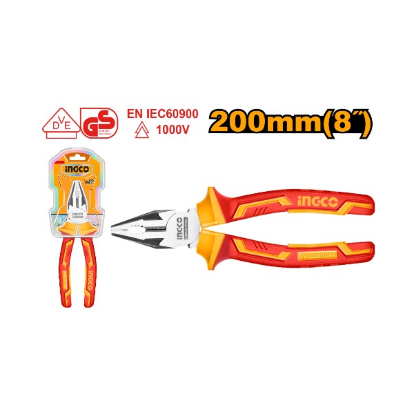 Ingco Insulated Combination Pliers HICP28208