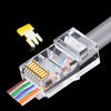 UNO RJ45 Crystal Head Network Connector for Cat5e Cat6 Ethernet Cables