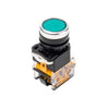 Spring Return Push Button Green LA38-11