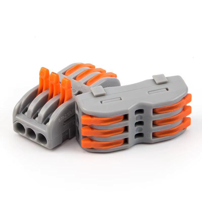 SPL-3 Quick Wire Connector – 3-Port Push-in Wiring Terminal Block (0.08–2.5mm²)