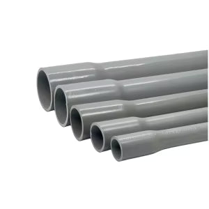 SUIMING 20 mm PVC Conduit Pipe — Ash (Grey), 1.30 mm Thickness, Heavy-Duty Electrical PVC Pipe for Surface & Concealed Wiring
