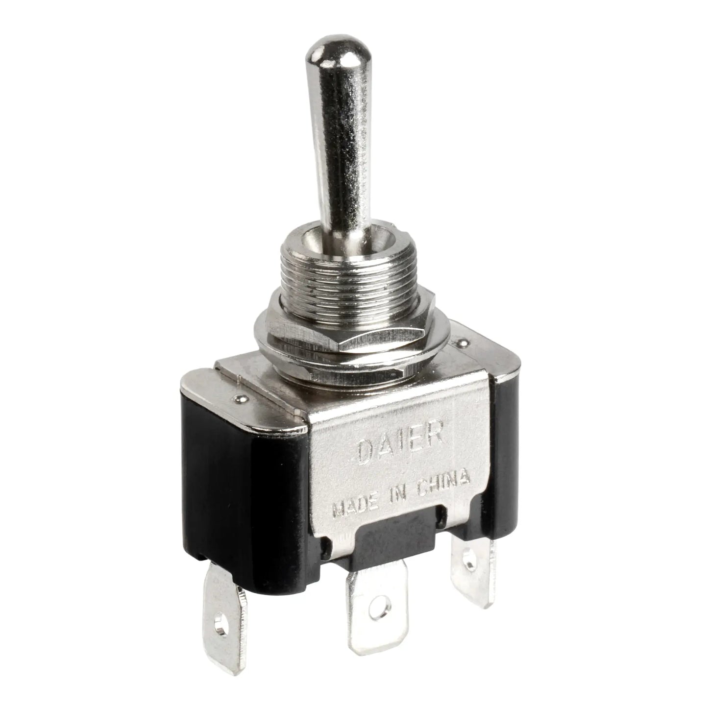 Heavy Duty KN3A-103 Toggle Switch, 3-Pin SPDT ON-OFF-ON Latching, 10A 250VAC / 15A 125VAC, 12mm Panel Moun